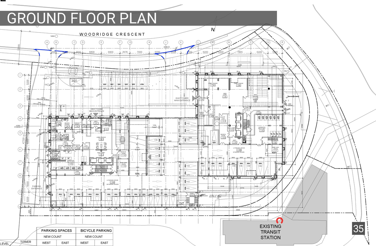 Floor plan for project from page 35 of the file '2021-06-30 - UDRP Application Presentation - D07-12-21-0057'