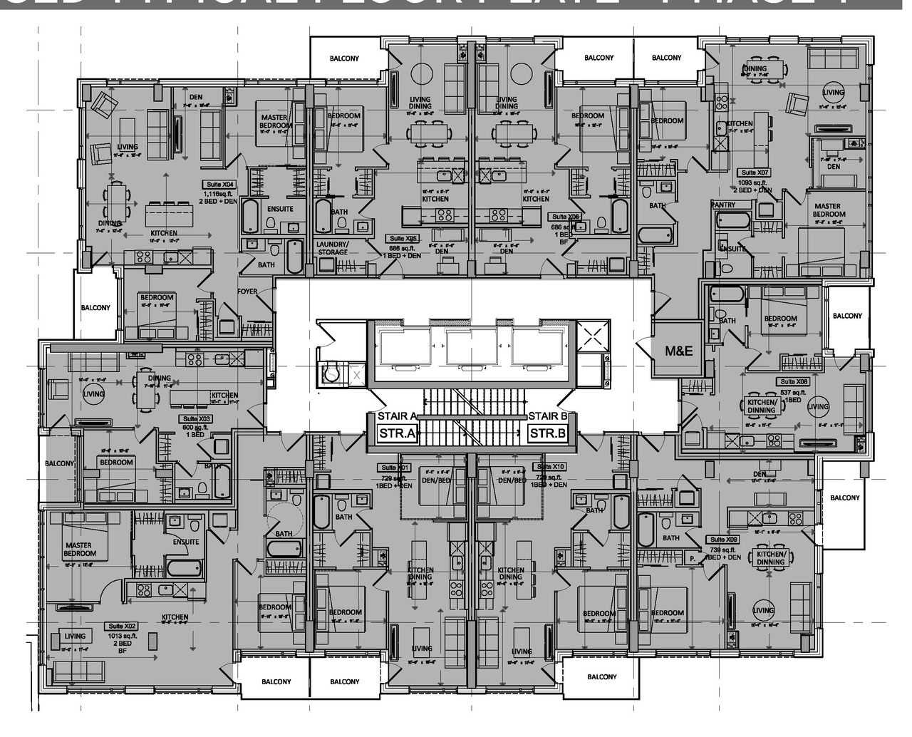 Floor plan for project from page 39 of the file '2021-06-30 - UDRP Application Presentation - D07-12-21-0057'