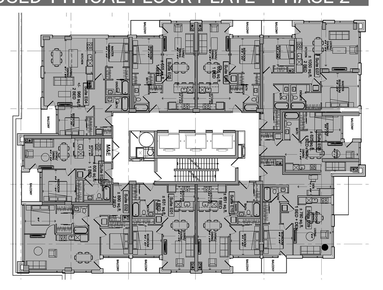 Floor plan for project from page 40 of the file '2021-06-30 - UDRP Application Presentation - D07-12-21-0057'