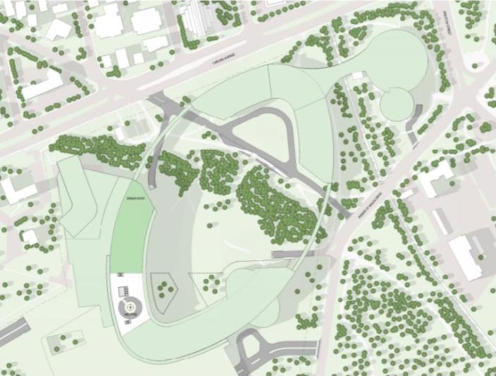 Construction site plan for project from page 17 of the file '2021-10-28 - APPROVED Design Brief and Planning Rationale - D07-12-21-0059'