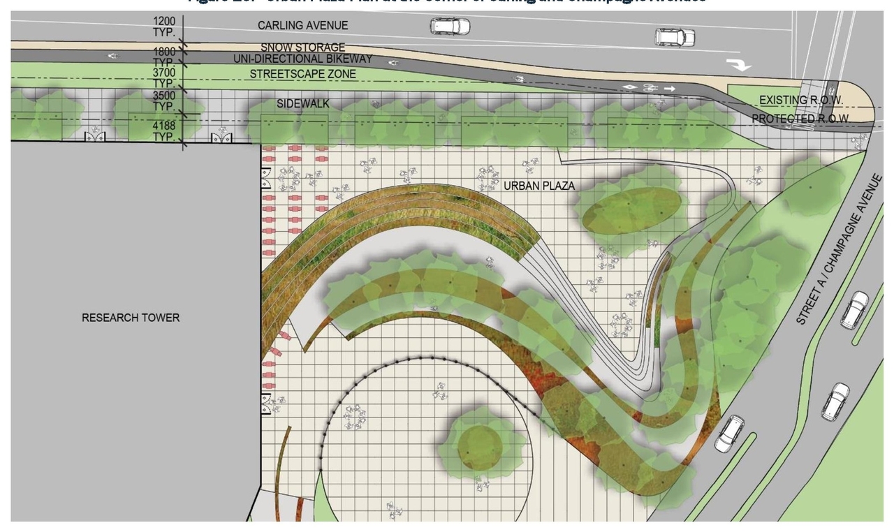 Construction site plan for project from page 37 of the file '2021-10-28 - APPROVED Design Brief and Planning Rationale - D07-12-21-0059'