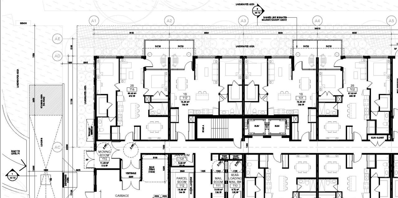 Construction site plan for project from page 20 of the file '2021-05-18 - Urban Design Brief - D07-12-21-0062'