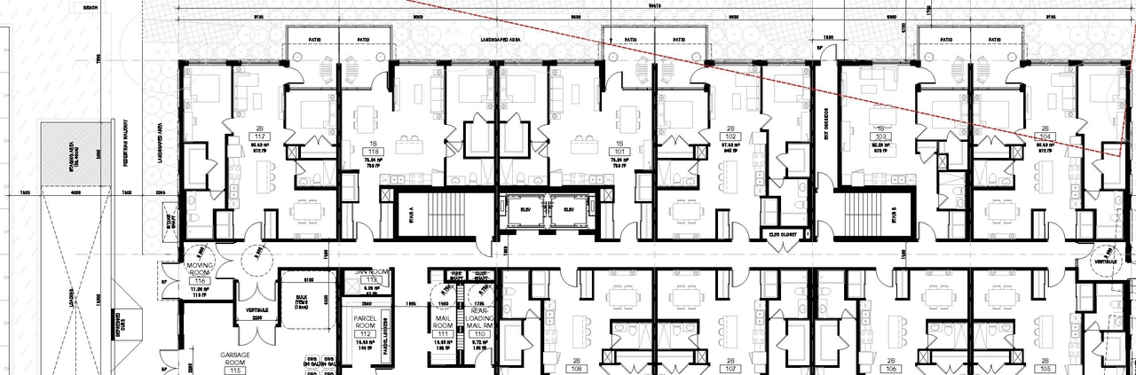 Floor plan for project from page 21 of the file '2021-05-18 - Urban Design Brief - D07-12-21-0062'
