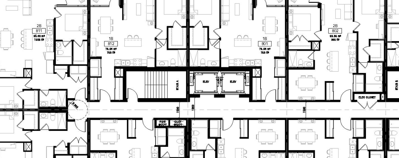Floor plan for project from page 22 of the file '2021-05-18 - Urban Design Brief - D07-12-21-0062'
