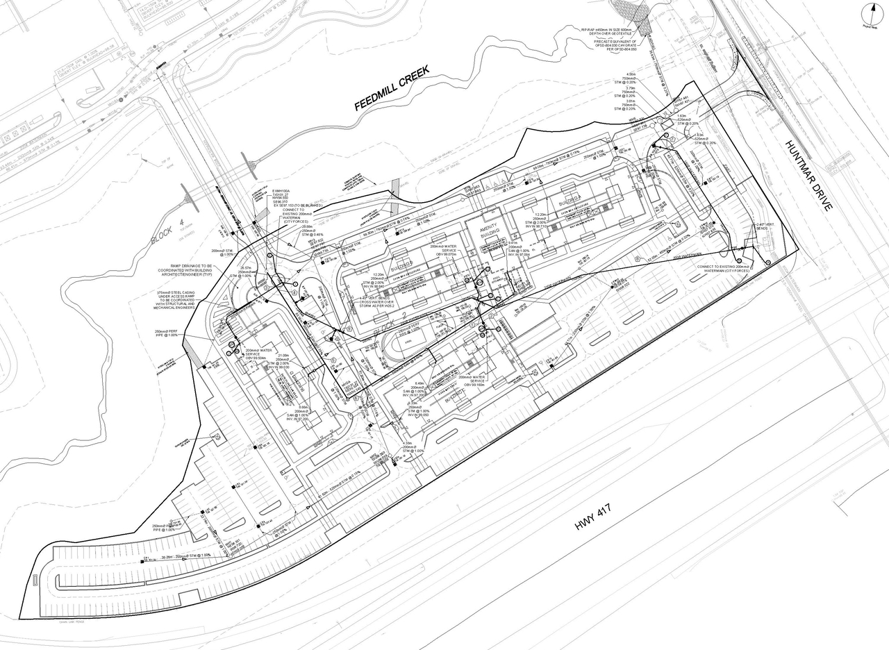 Construction site plan for project from page 36 of the file '2021-05-18 - Urban Design Brief - D07-12-21-0062'
