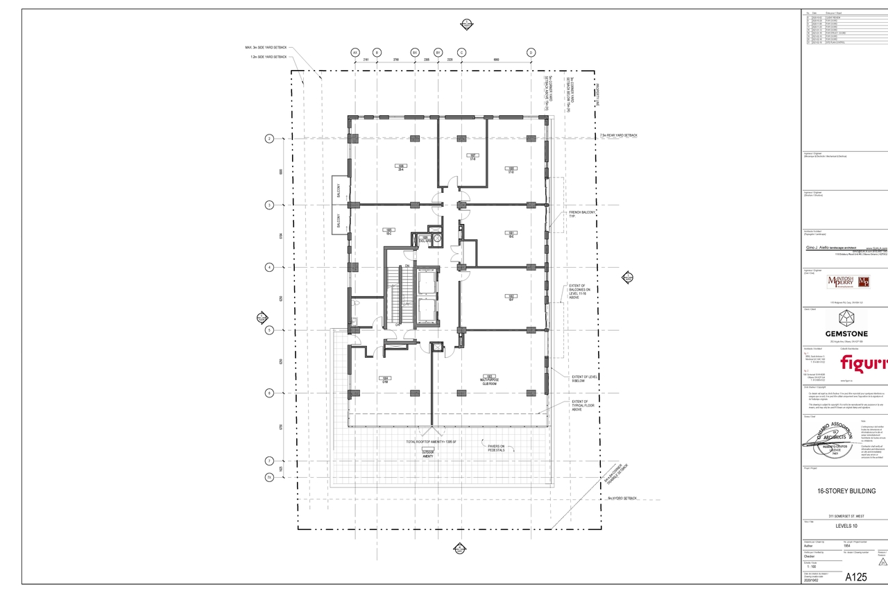 Construction site plan for project from page 9 of the file '2021-05-20 - Floor Plans - D07-12-21-0065'