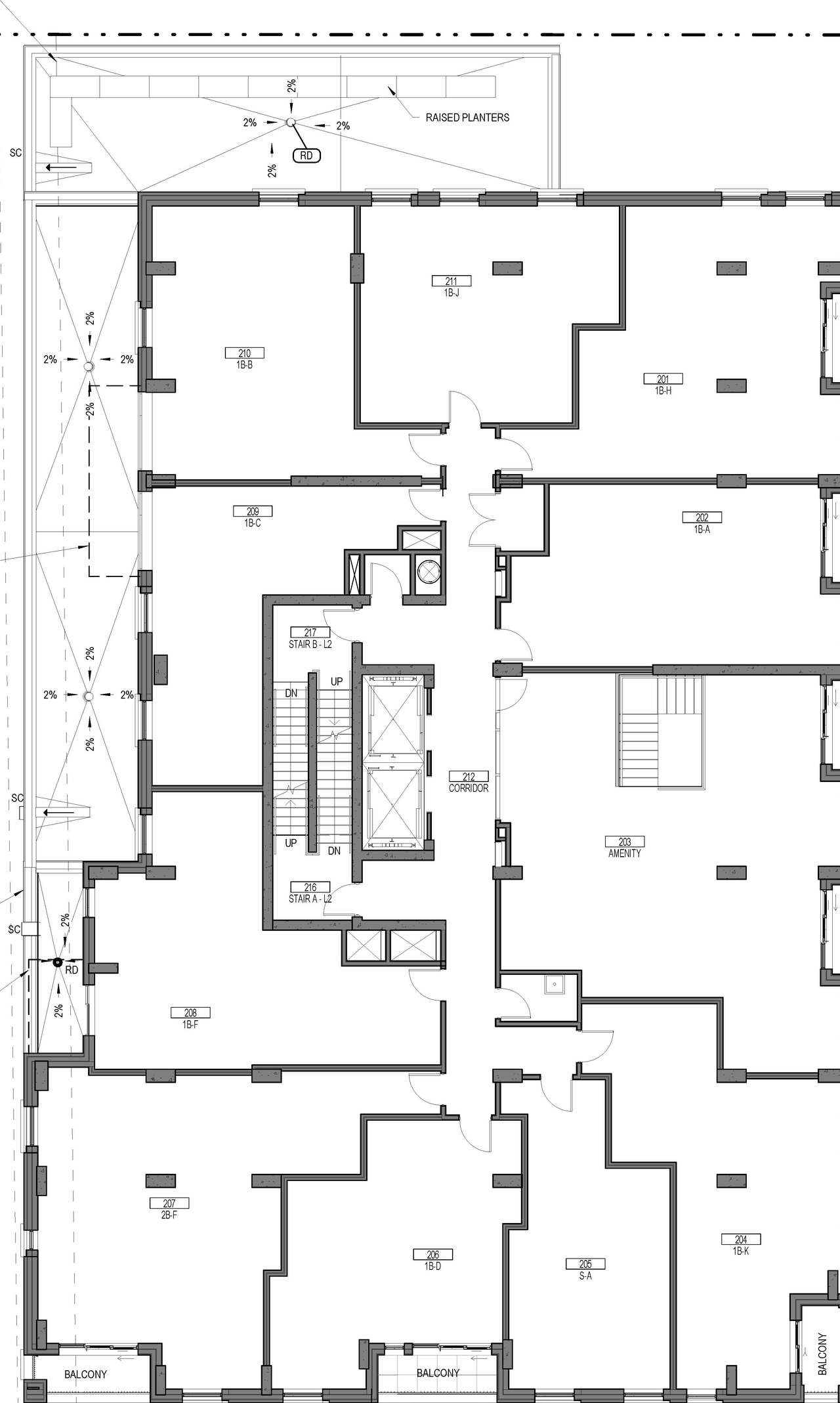Construction site plan for project from page 5 of the file '2022-12-07 - Floor Plans - D07-12-21-0065'