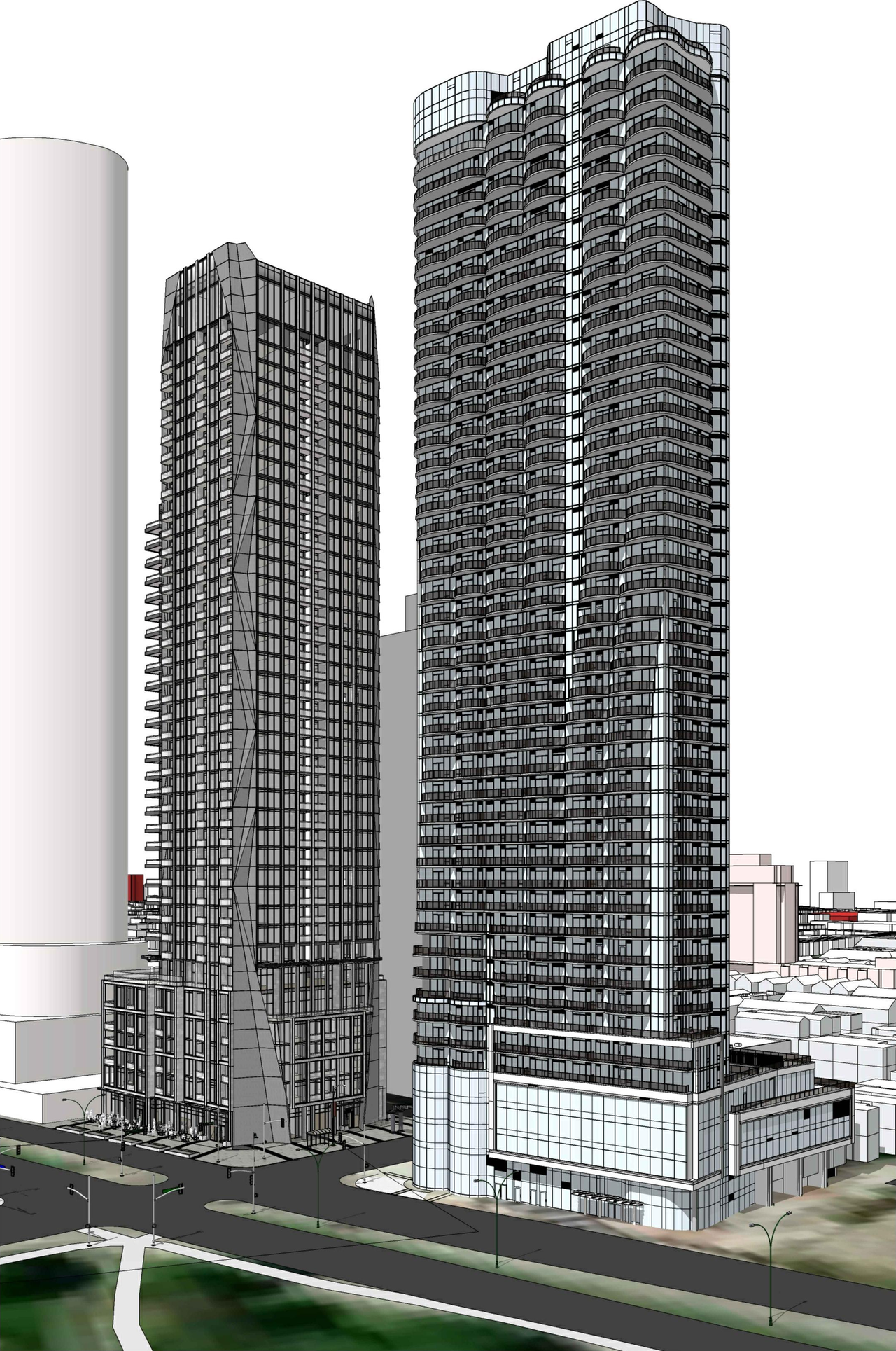 Rendering of building from page 27 of the file '2023-05-05 - Statistics, Floor, Sections, Elevations, Views Plans - D07-12-21-0067'