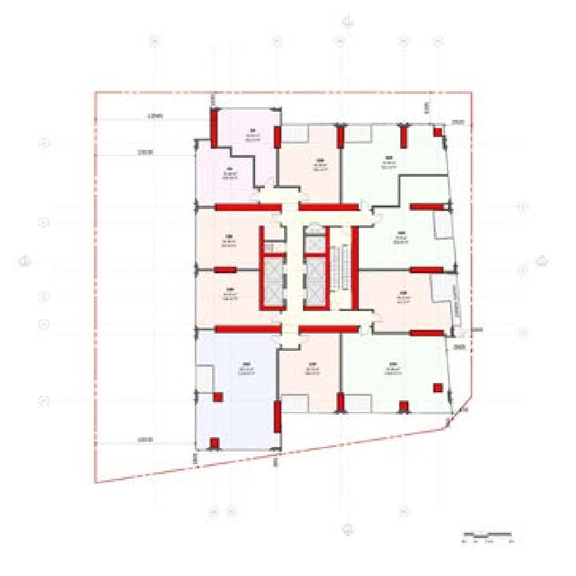 Floor plan for project from page 30 of the file '2021-07-23 - Planning Rationale and Design Brief - D07-12-21-0067'