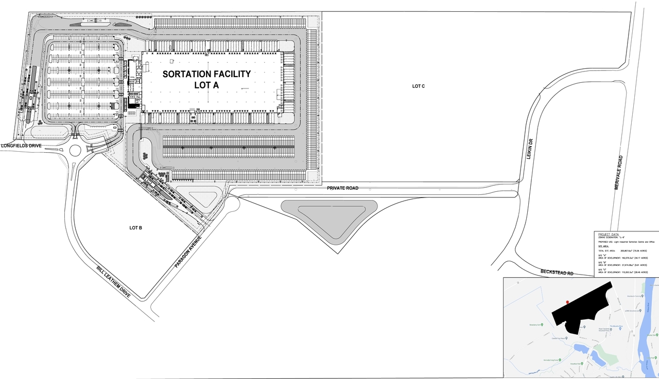 Construction site plan for project from page 4 of the file '2021-07-26- Design Brief- D07-12-21-0079'