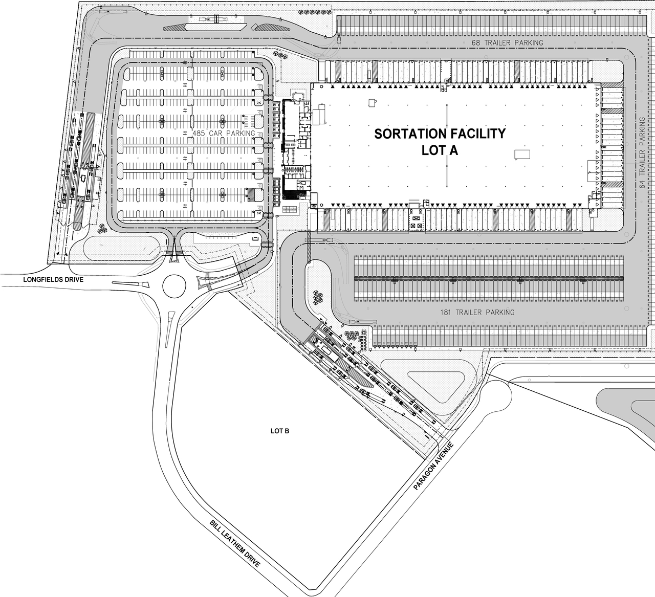 Construction site plan for project from page 5 of the file '2021-07-26- Design Brief- D07-12-21-0079'