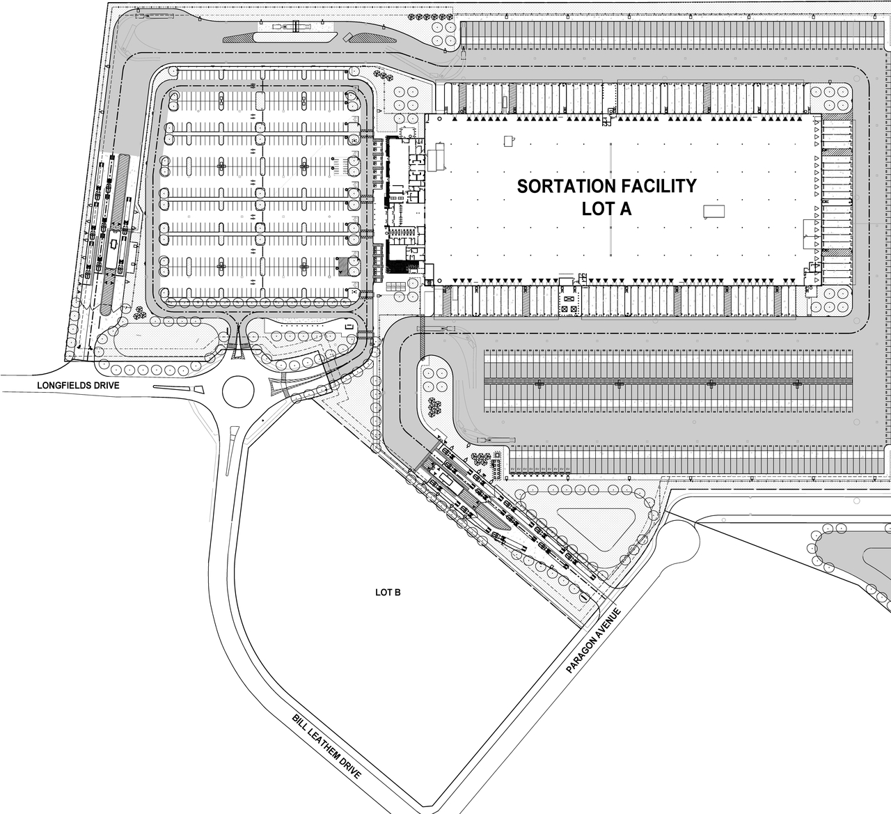 Construction site plan for project from page 6 of the file '2021-07-26- Design Brief- D07-12-21-0079'