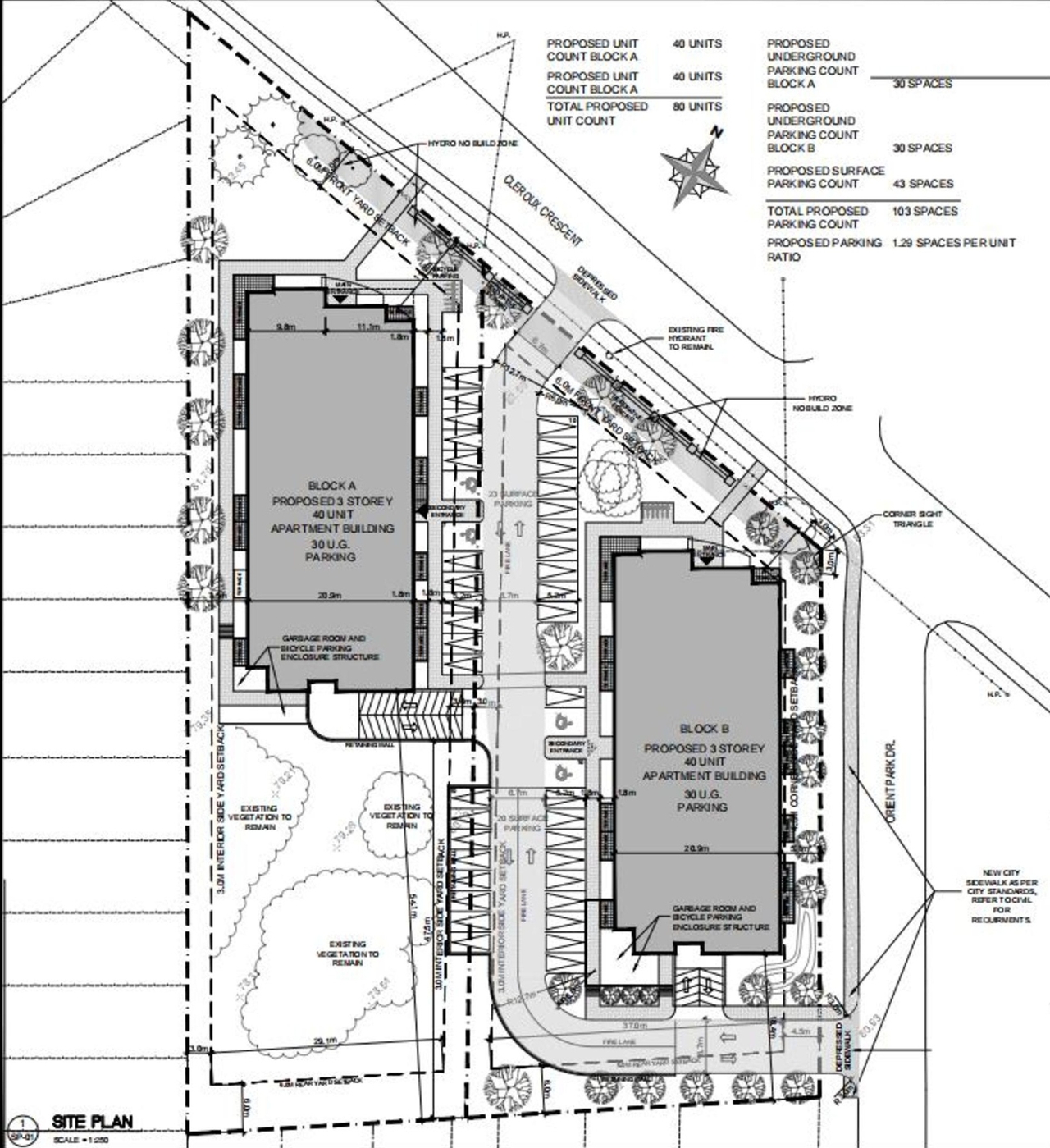 Construction site plan for project from page 10 of the file '2021-06-07 - Design Brief - D07-12-21-0081'
