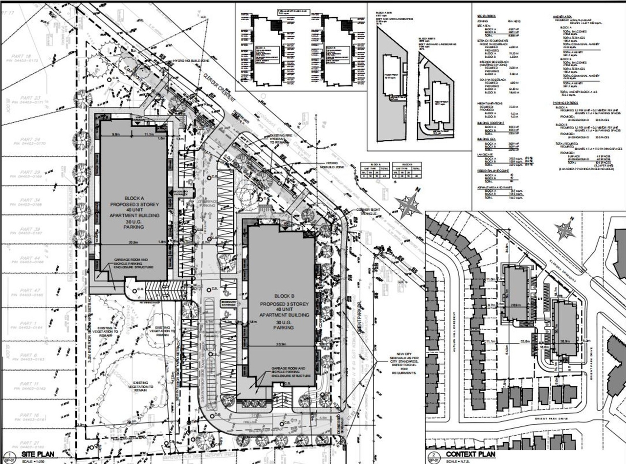 Construction site plan for project from page 18 of the file '2021-06-07 - Design Brief - D07-12-21-0081'