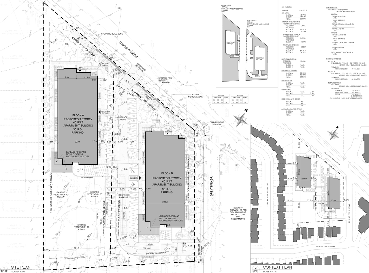 Construction site plan for project from page 23 of the file '2021-06-07 - Design Brief - D07-12-21-0081'