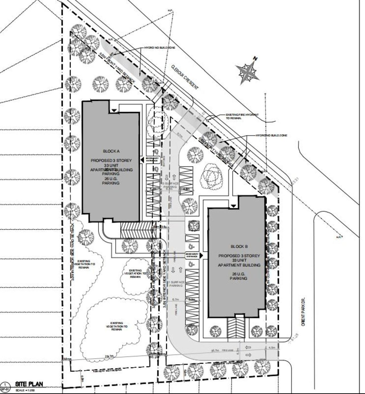 Construction site plan for project from page 9 of the file '2021-06-07 - Design Brief - D07-12-21-0081'