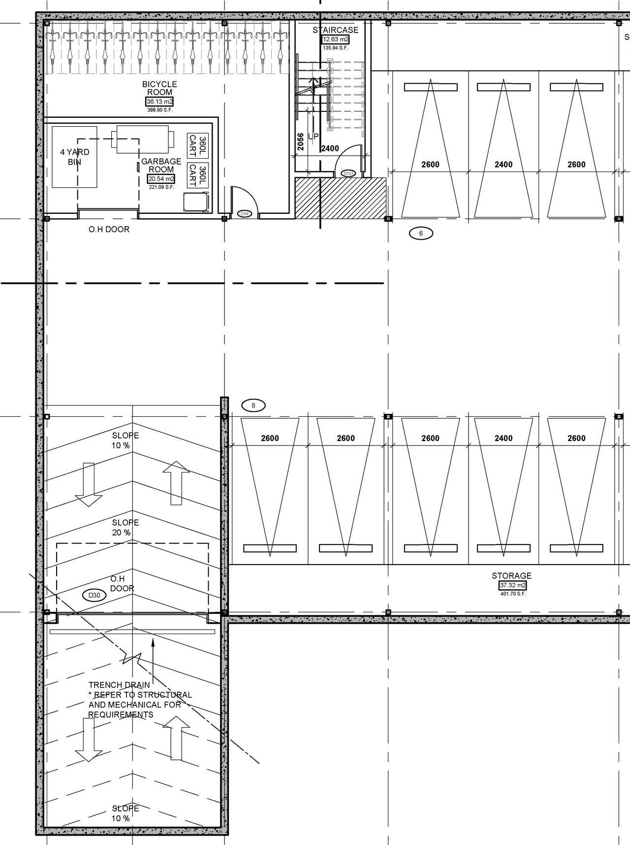 Floor plan for project from page 1 of the file '2024-03 -06 - Approved Basement Floor Plans - D07-12-21-0081'