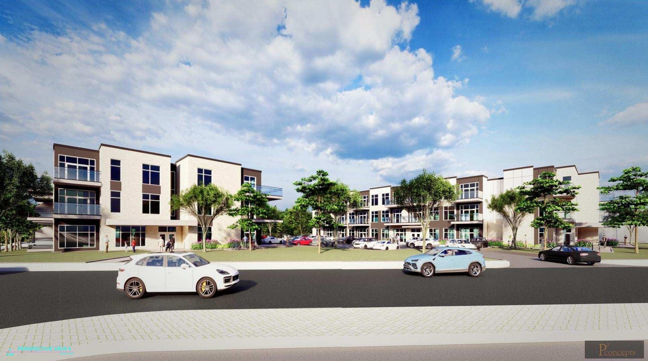 Rendering of building from page 1 of the file '2021-06-07 - Perspective Drawings - D07-12-21-0081'