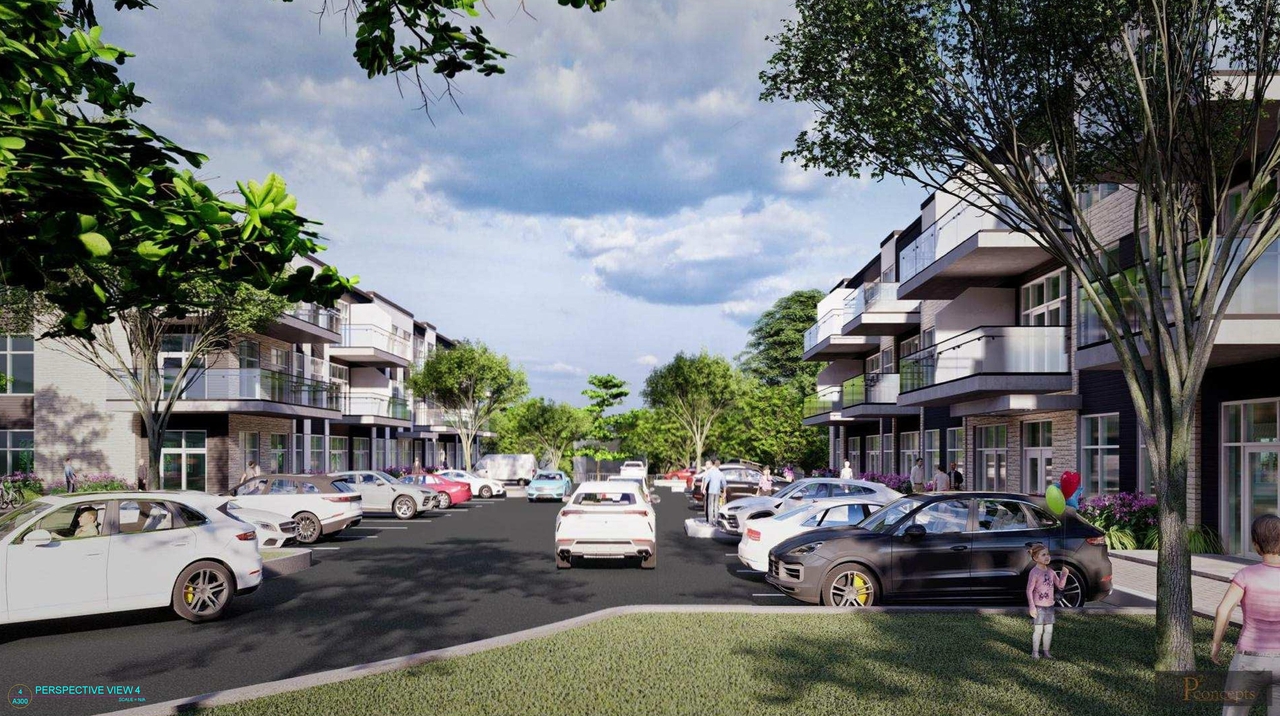 Rendering of building from page 1 of the file '2021-06-07 - Perspective Drawings - D07-12-21-0081'