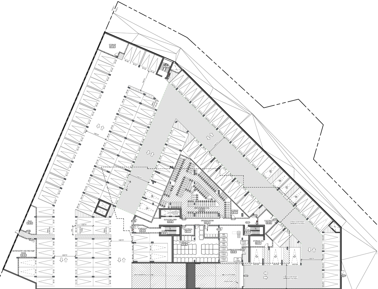Floor plan for project from page 1 of the file '2021-06-17 - Floor Plan - BASEMENT 1 - TOWER 4 - D07-12-21-0085'