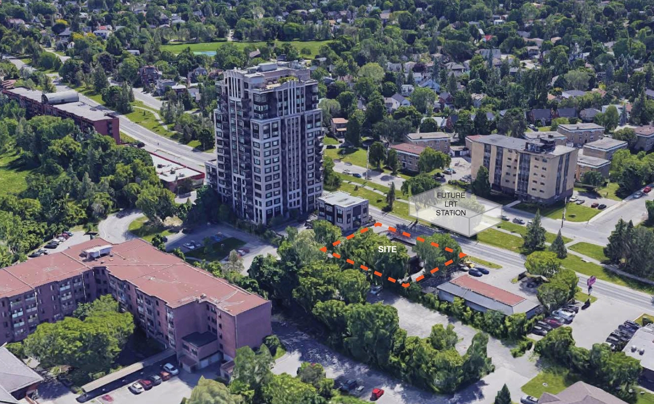 Rendering of building from page 10 of the file '2021-06-21 - Design Brief - D07-12-21-0088'