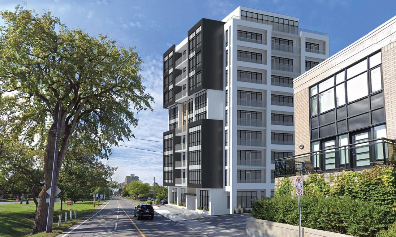 Rendering of building from page 19 of the file '2021-06-21 - Design Brief - D07-12-21-0088'