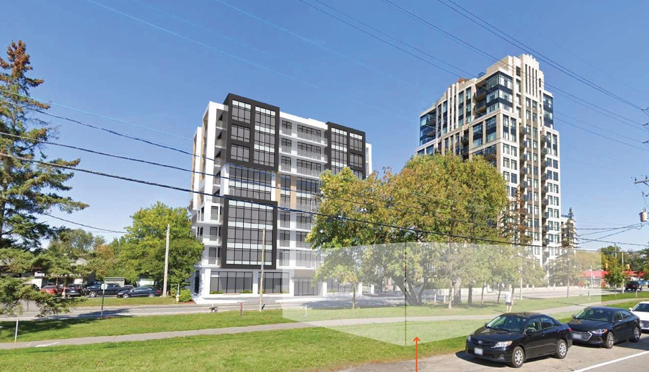 Rendering of building from page 21 of the file '2021-06-21 - Design Brief - D07-12-21-0088'