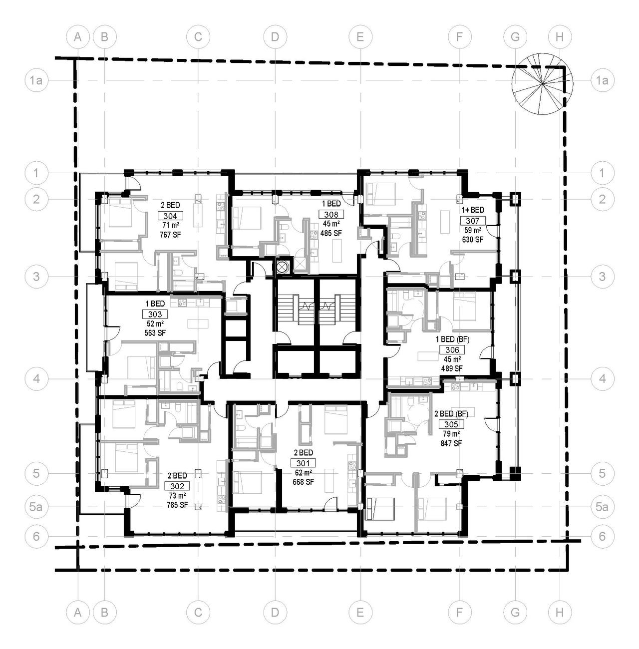 Floor plan for project from page 36 of the file '2021-06-21 - Design Brief - D07-12-21-0088'