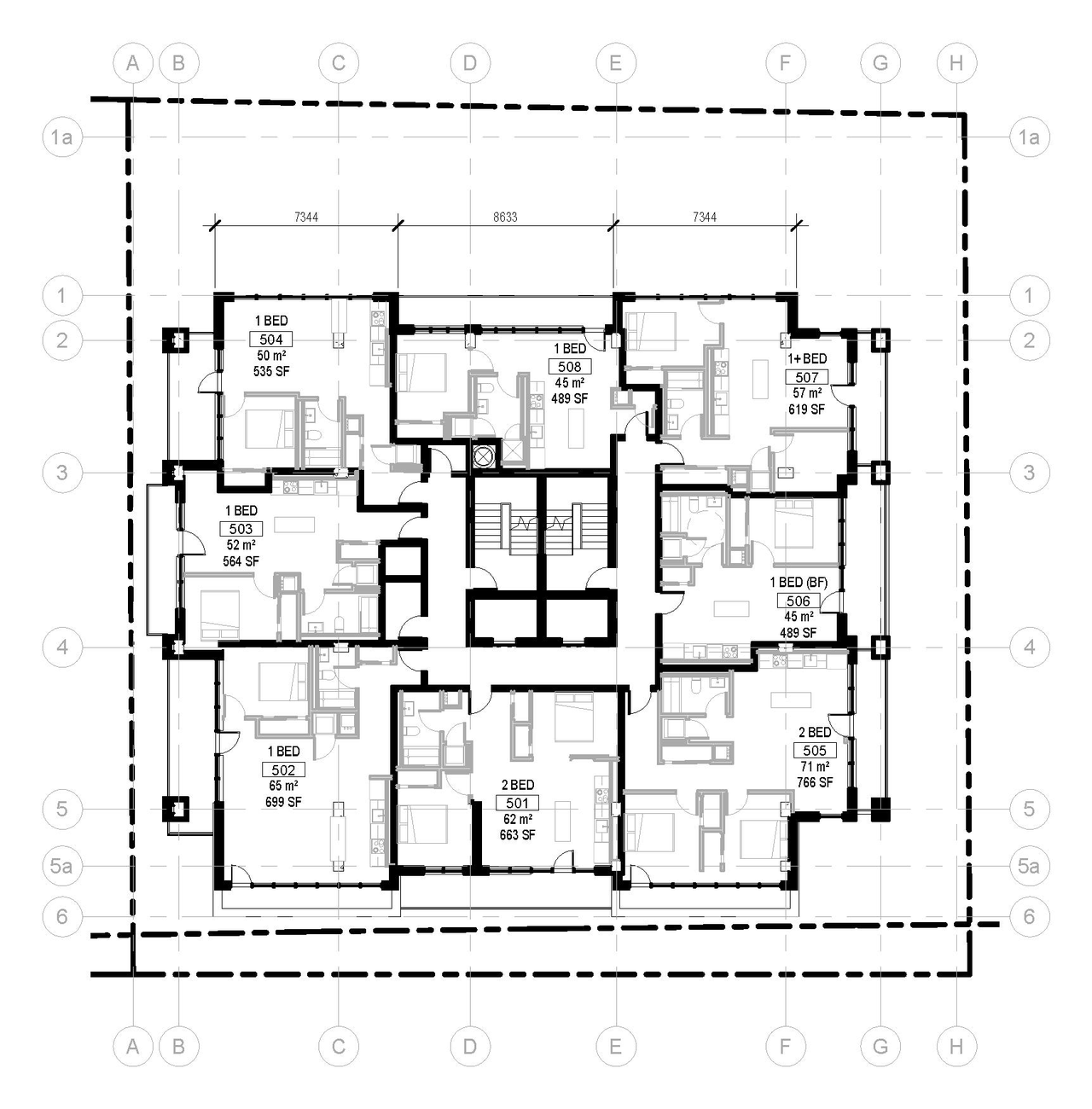 Floor plan for project from page 38 of the file '2021-06-21 - Design Brief - D07-12-21-0088'