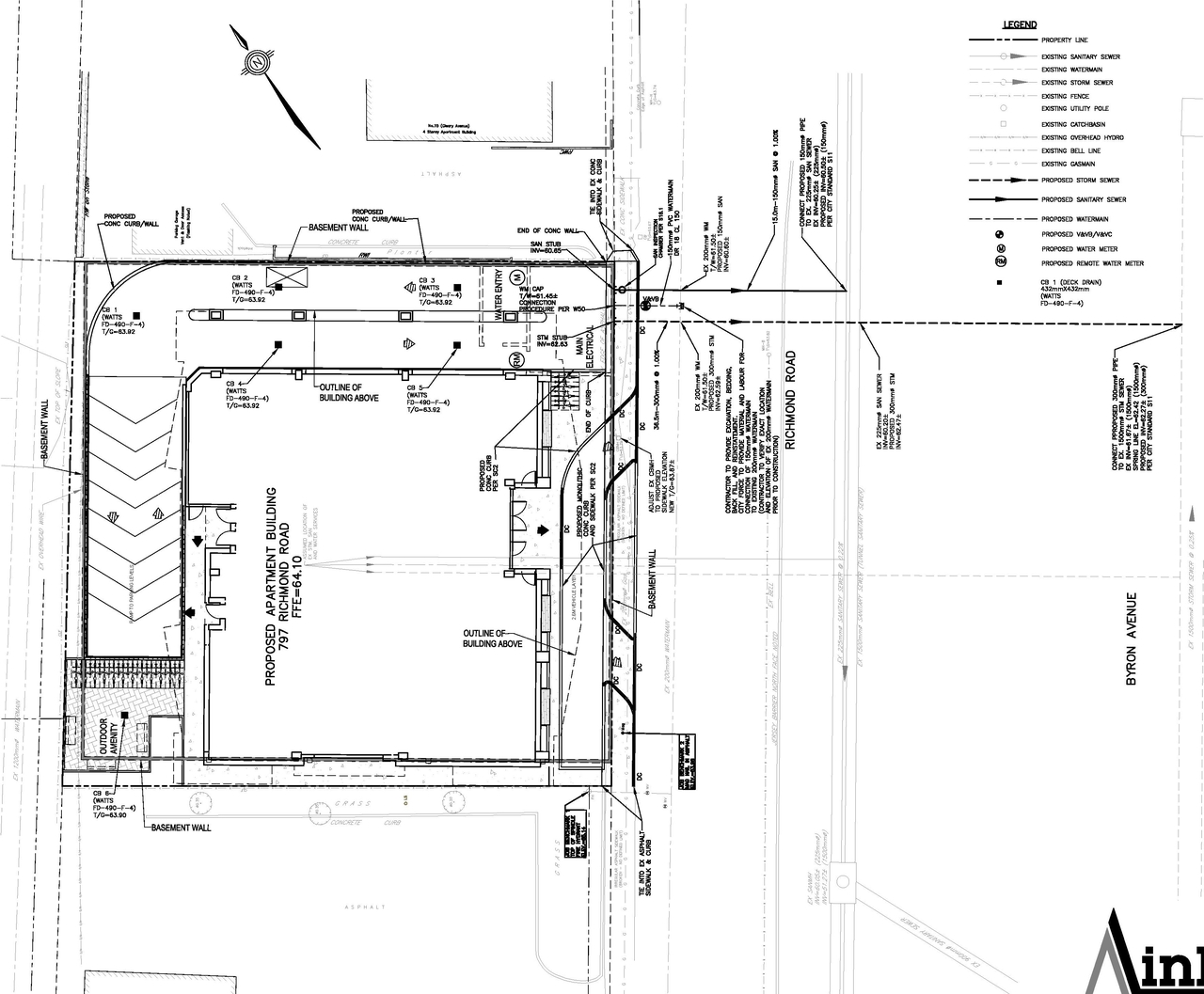 Construction site plan for project from page 47 of the file '2021-06-21 - Design Brief - D07-12-21-0088'