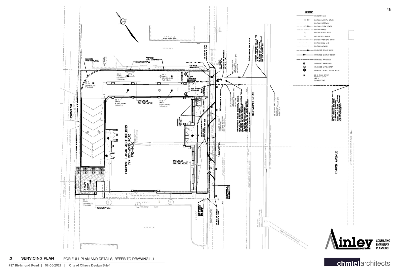 Construction site plan for project from page 47 of the file '2021-06-21 - Design Brief - D07-12-21-0088'