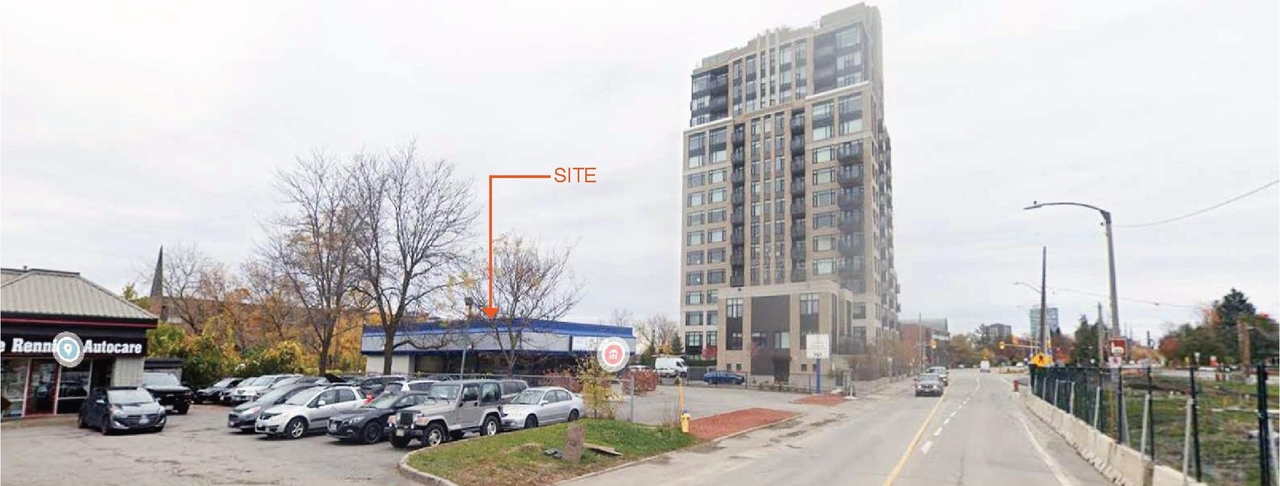 Rendering of building from page 7 of the file '2021-06-21 - Design Brief - D07-12-21-0088'