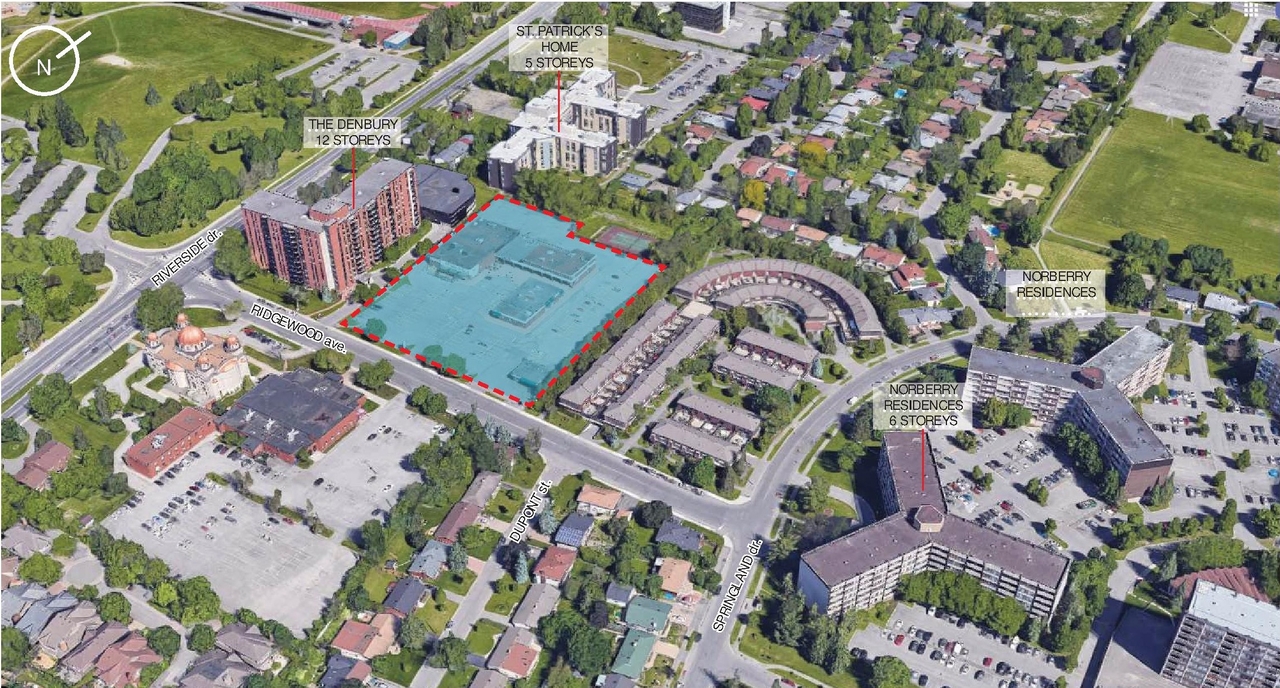 Construction site plan for project from page 17 of the file '2022-08-05 - Design Brief - D07-12-21-0089'
