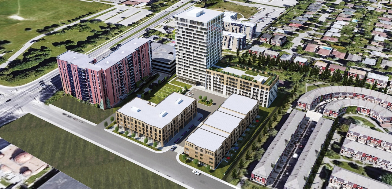 Rendering of building from page 60 of the file '2022-08-05 - Design Brief - D07-12-21-0089'