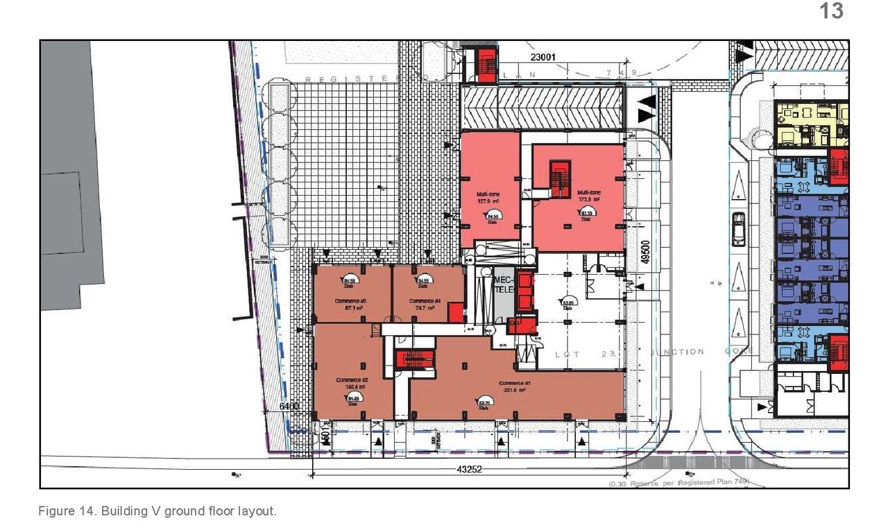 Construction site plan for project from page 16 of the file '2021-06-22 - Planning Rationale and Design Brief - D07-12-21-0089'