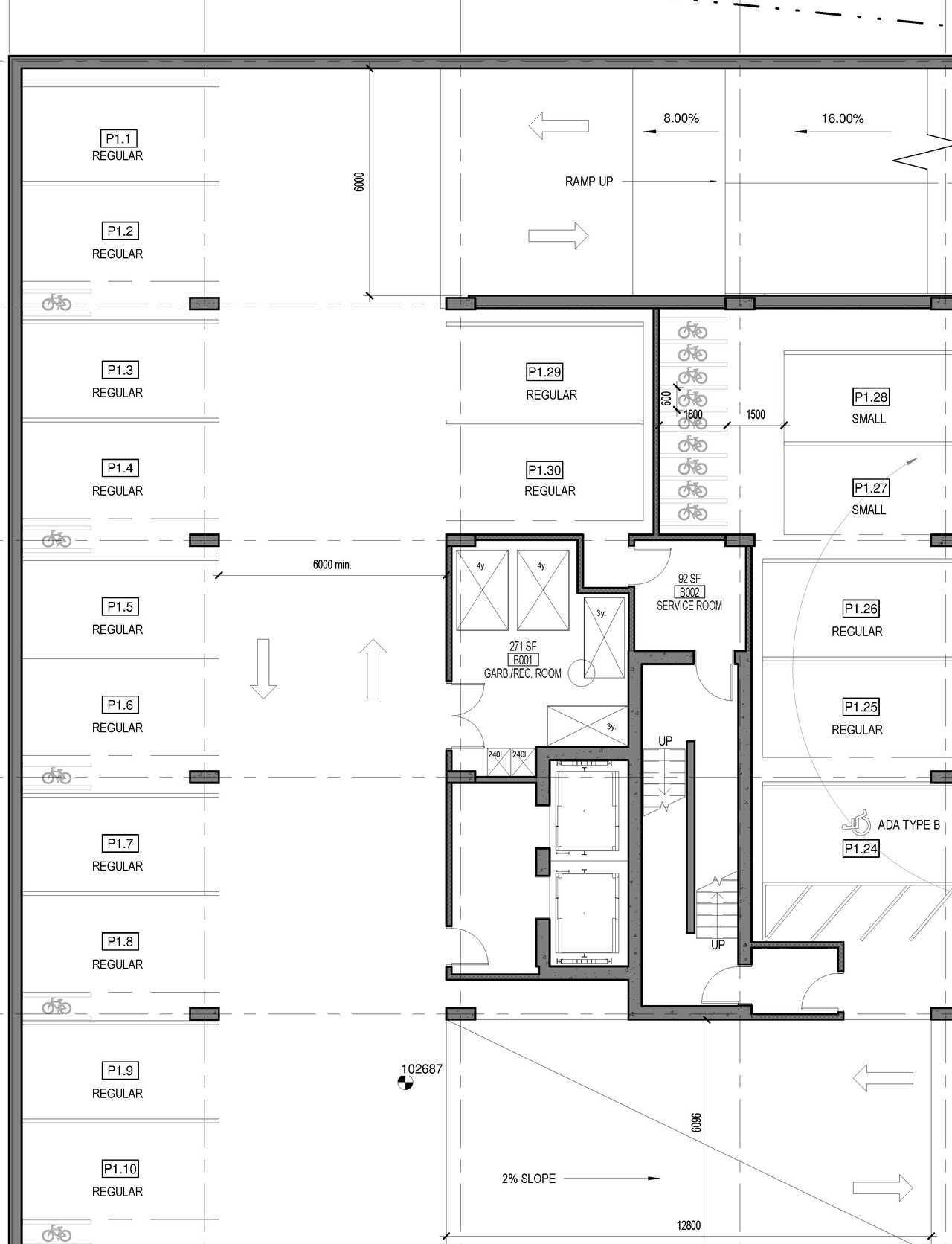 Construction site plan for project from page 1 of the file '2022-10-07 - Floor Plans - D07-12-21-0094'