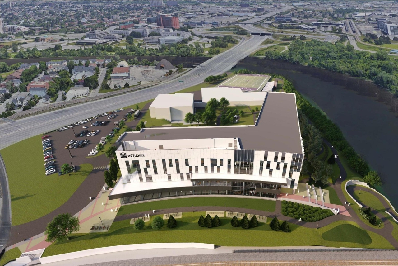 Rendering of building from page 14 of the file '2021-06-29 - Design Brief - D07-12-21-0095'