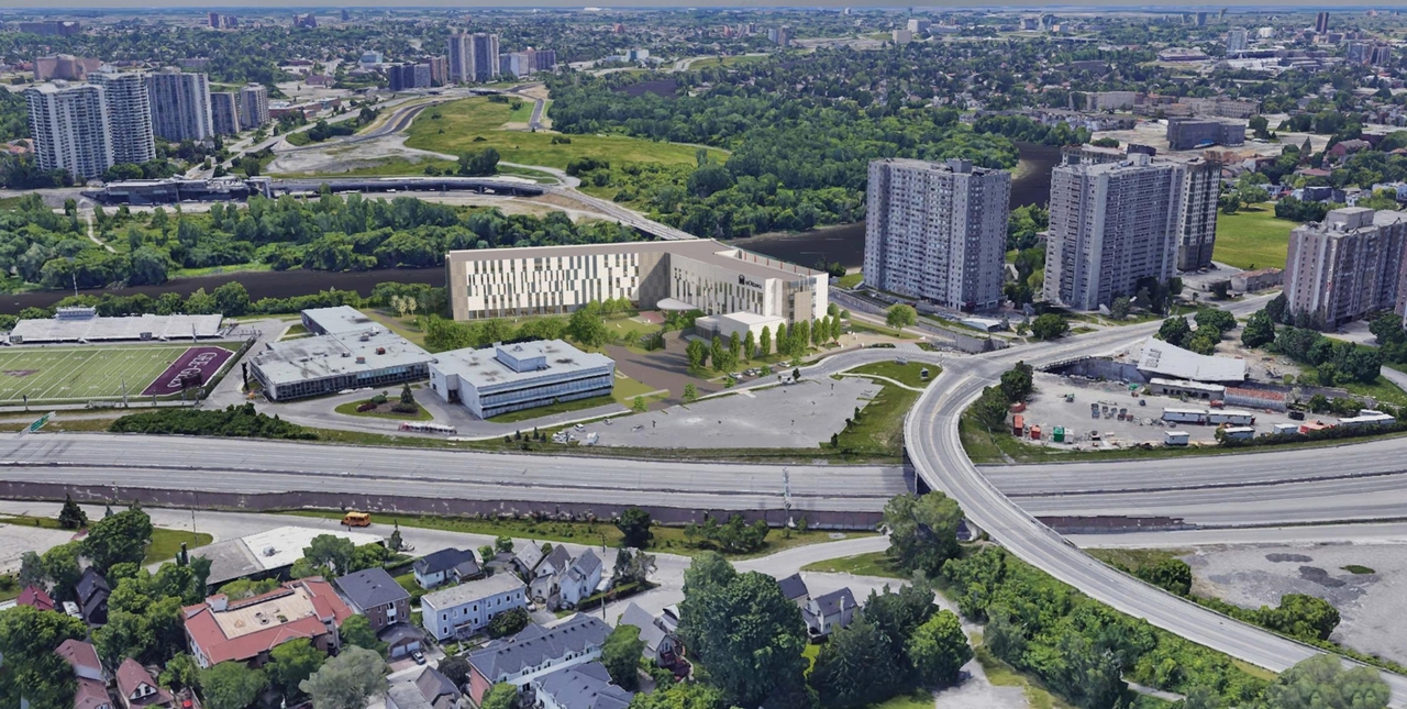 Rendering of building from page 15 of the file '2021-06-29 - Design Brief - D07-12-21-0095'