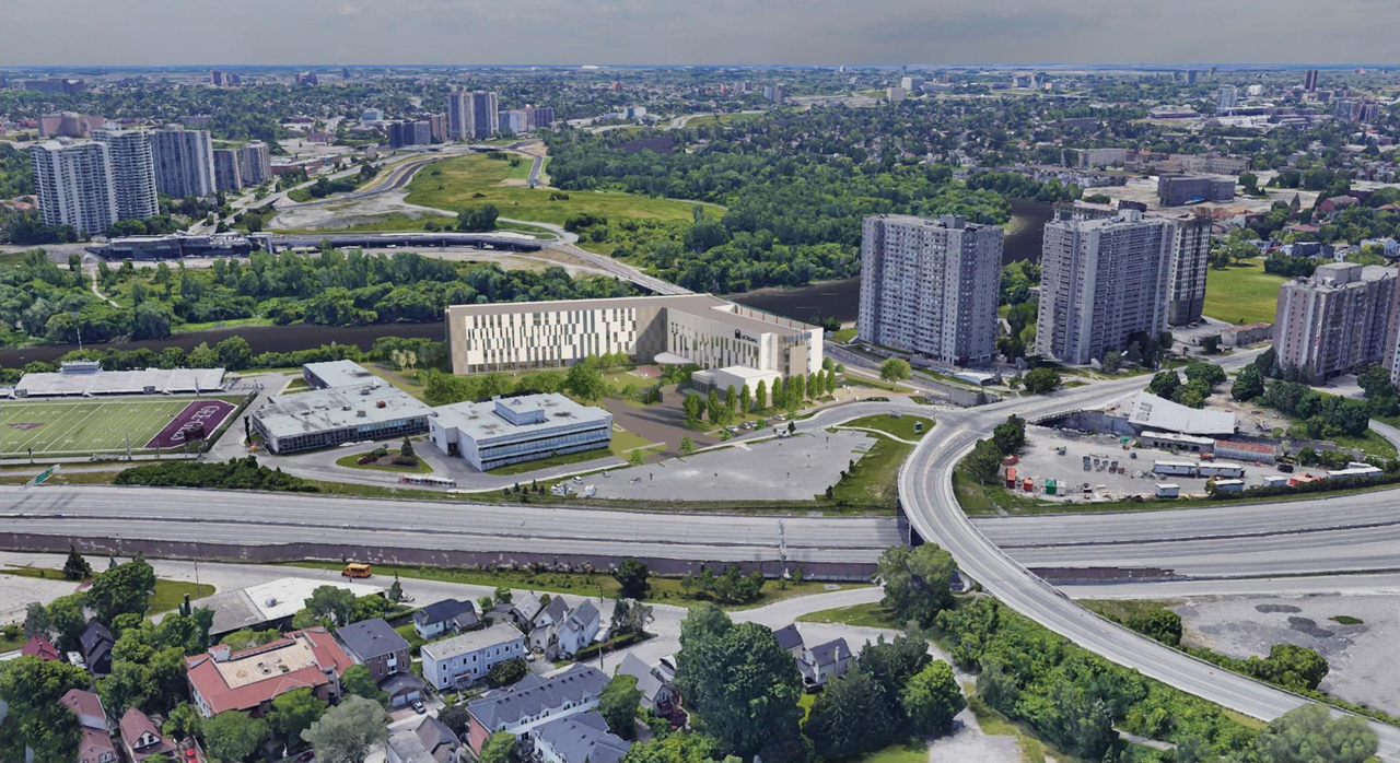 Rendering of building from page 15 of the file '2021-06-29 - Design Brief - D07-12-21-0095'