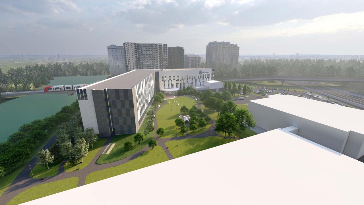 Rendering of building from page 17 of the file '2021-06-29 - Design Brief - D07-12-21-0095'