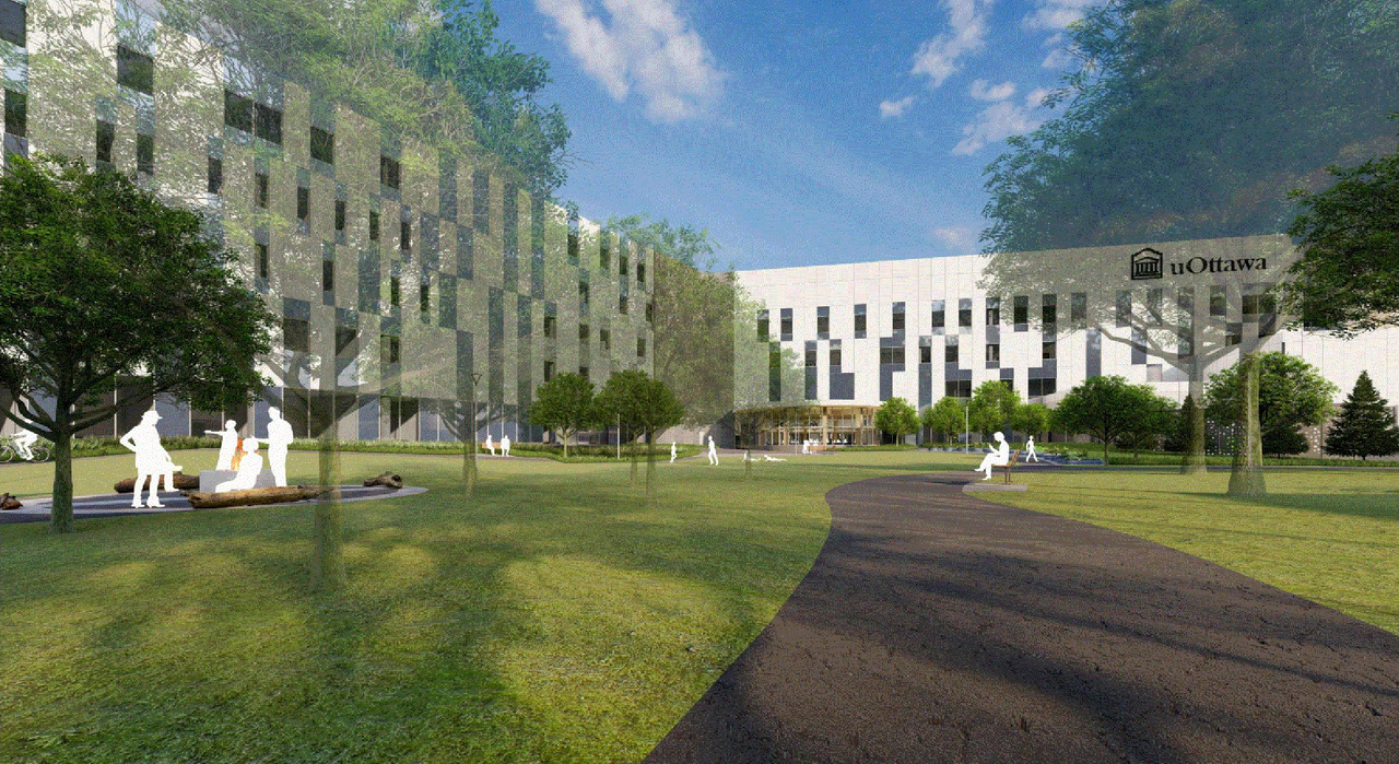 Rendering of building from page 20 of the file '2021-06-29 - Design Brief - D07-12-21-0095'
