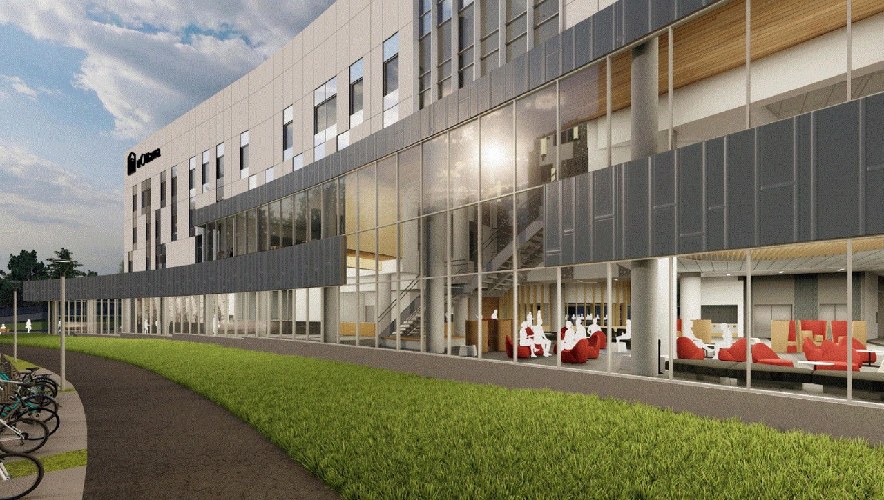 Rendering of building from page 21 of the file '2021-06-29 - Design Brief - D07-12-21-0095'