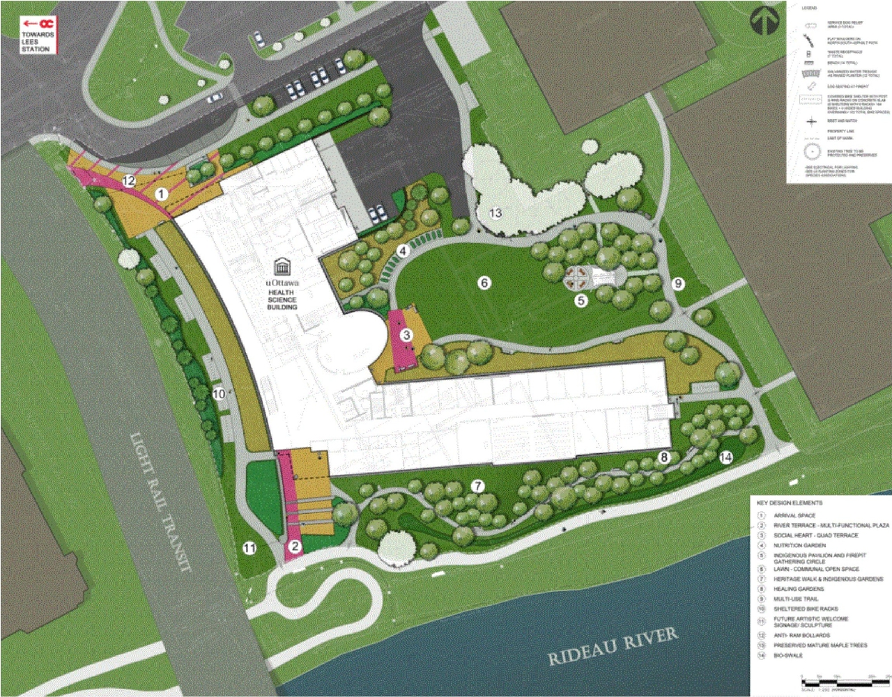 Construction site plan for project from page 23 of the file '2021-06-29 - Design Brief - D07-12-21-0095'