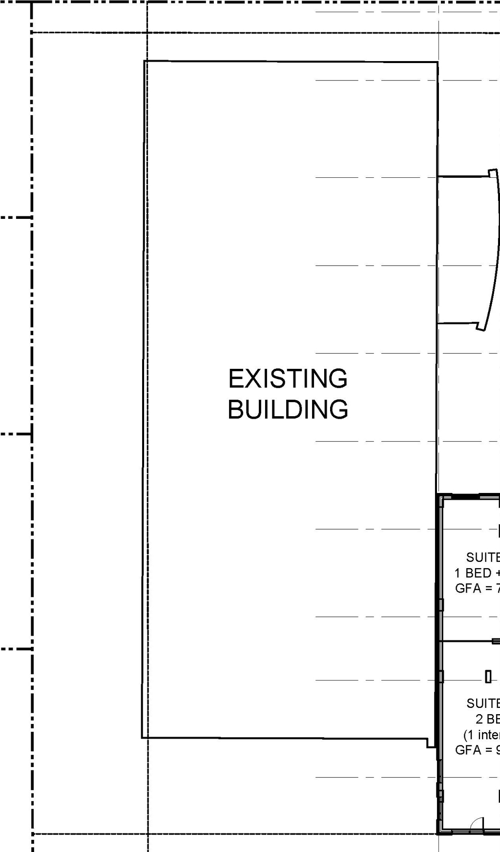 Construction site plan for project from page 4 of the file '2021-07-09 - Floor Plans - D07-12-21-0102'