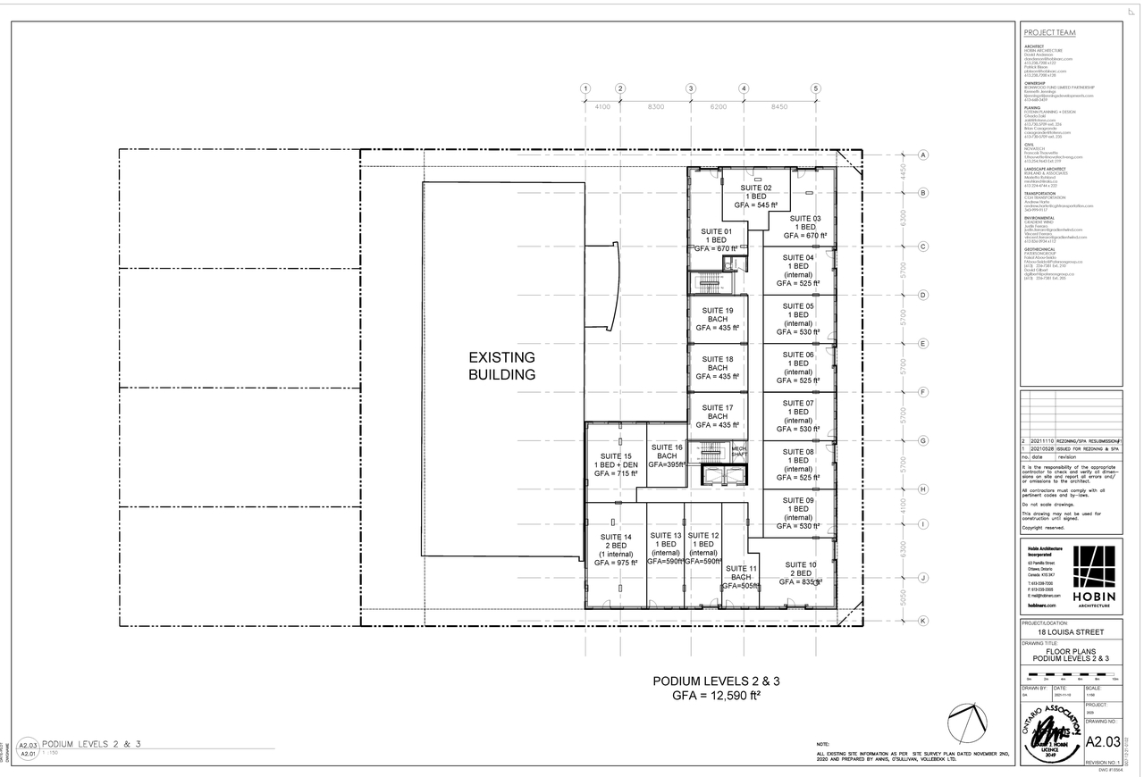 Construction site plan for project from page 3 of the file '2021-11-25 - Floor Plans - D07-12-21-0102'