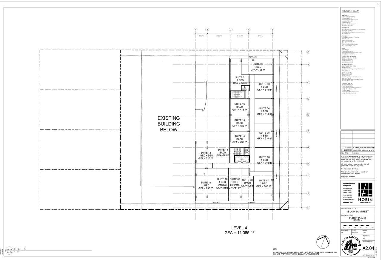 Construction site plan for project from page 4 of the file '2021-11-25 - Floor Plans - D07-12-21-0102'