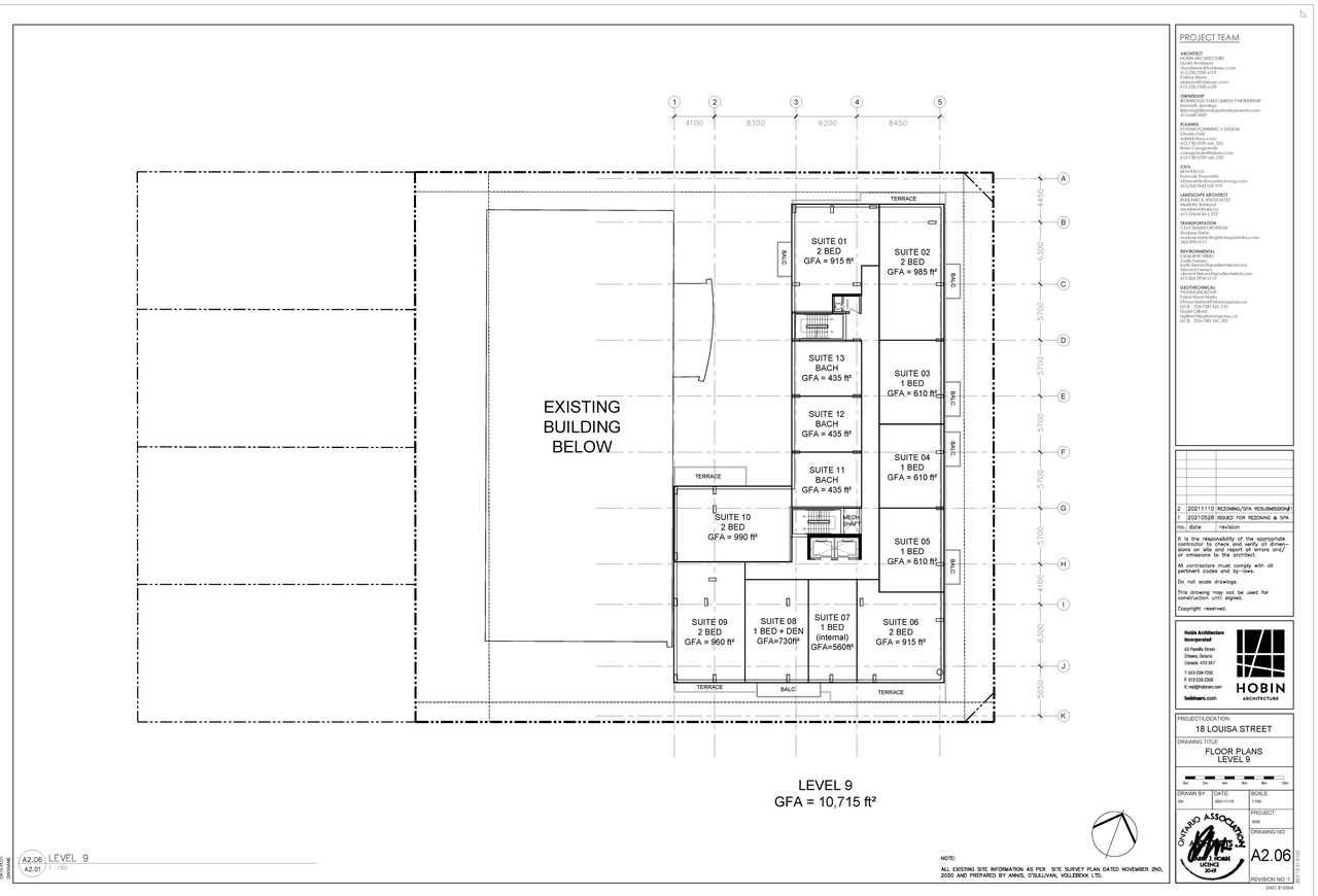 Construction site plan for project from page 6 of the file '2021-11-25 - Floor Plans - D07-12-21-0102'