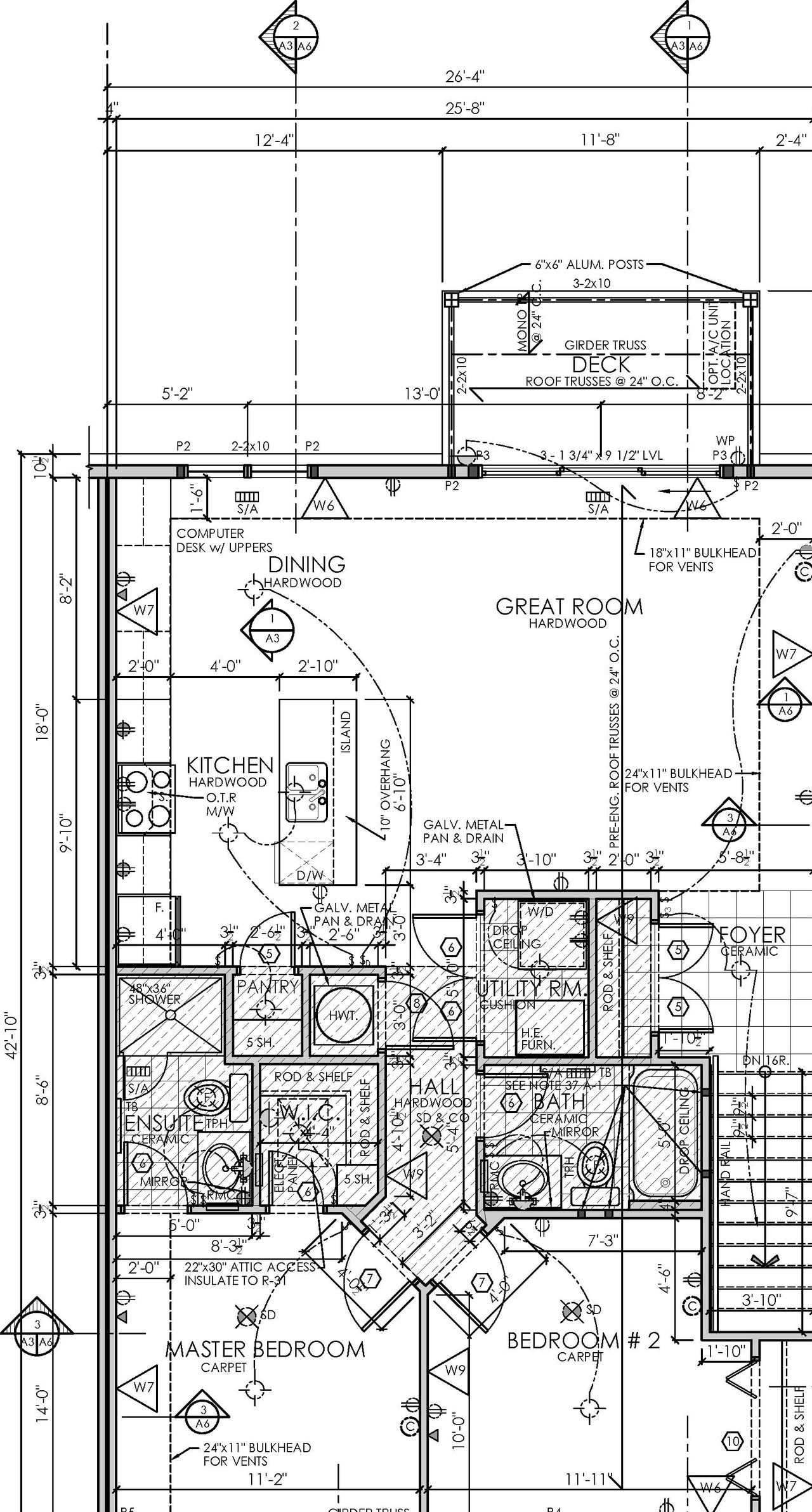 Construction site plan for project from page 3 of the file '2021-07-14 - Elevations and Floor Plans - D07-12-21-0107'