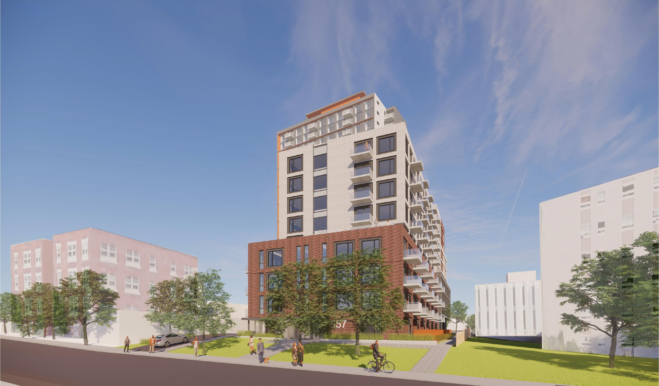 Rendering of building from page 11 of the file '2022-12-30 - Perspectives - D07-12-21-0108'