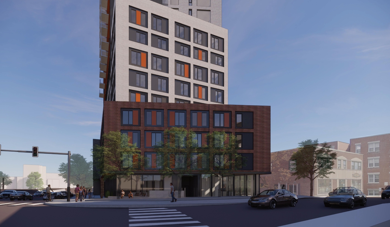 Rendering of building from page 9 of the file '2022-12-30 - Perspectives - D07-12-21-0108'